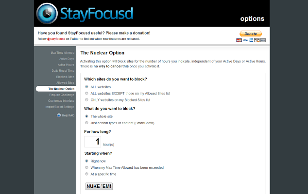 stayfocused chrome extension
